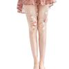 2021 European & American Style Embroidered Flower Mesh Fishnet Stockings - Spring/Summer