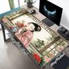 Floral Beauty Xl Gaming Mouse Pad Nonslip Rubber Base Stitched Edge Waterproof Desk Mat For Pc Laptop Gamer Office Computer Accessories C927275