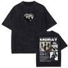 Rock Band Morat Asuntos Pendientes 2025 Vintage Washed T Shirt Women's Clothing Harajuku Gothic T-shirts Women's Hip Hop Cotton T-shirt