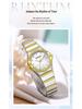 SANDA Dames Luminous Kwarts Horloge: Stalen Band, Bez Diamonds, Waterdicht, met Sunray Parelmoer Wijzerplaat.