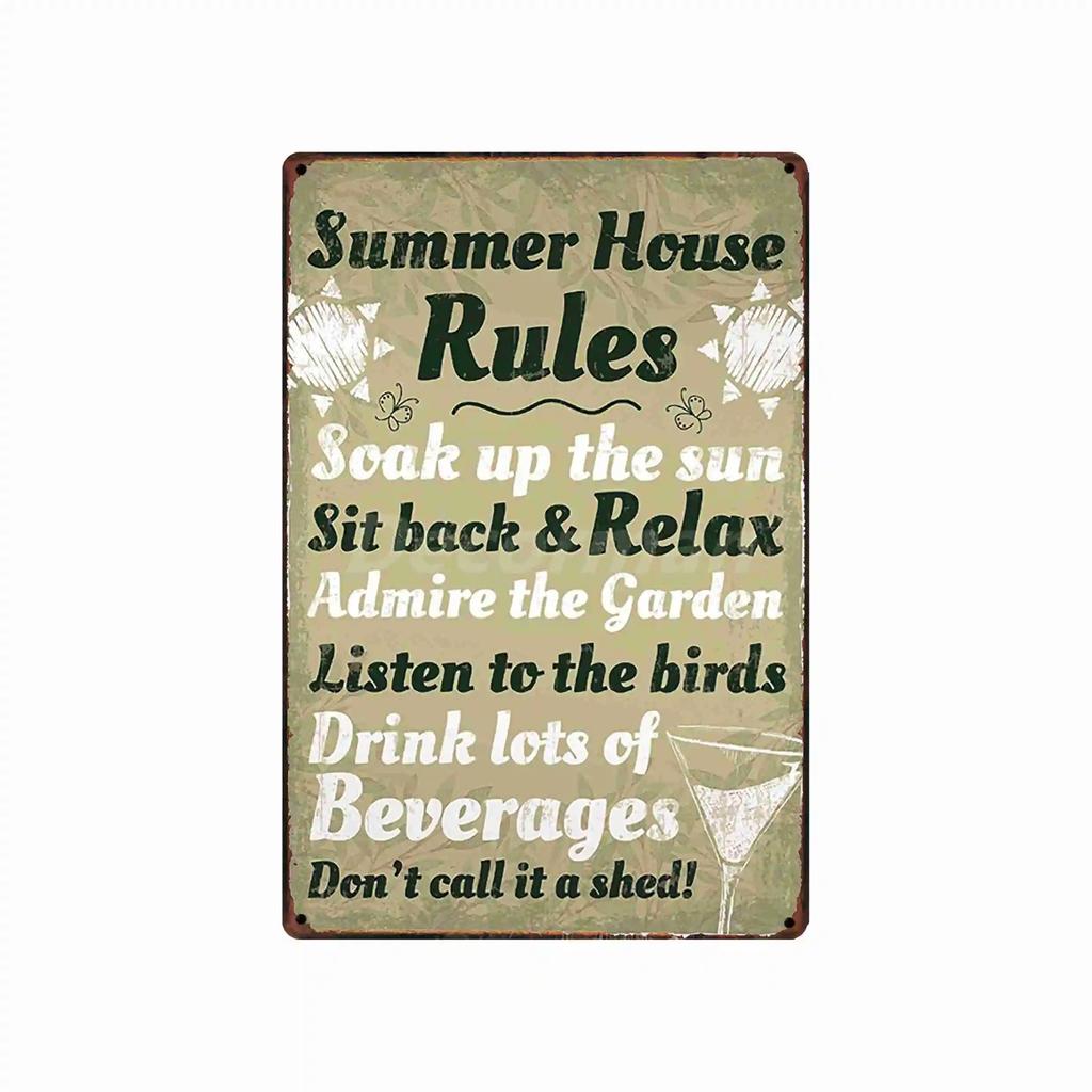 [ DecorMan ] BBQ Kitchen  Metal Signs Custom Wholesale Painting Bar Decor DD-1688