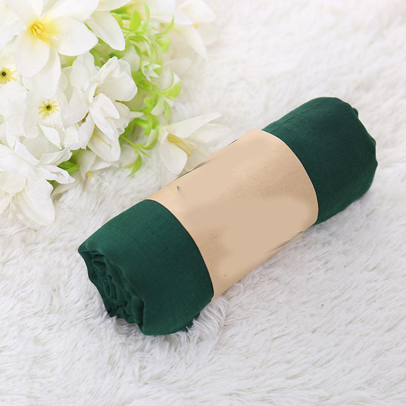 

2024 New Women Cotton Linen Scarf Shawl Hijab Muslim Long Headscarf Scarves Solid Color Soft Female Foulard Beach Stoles Scarf темно-зелений колір