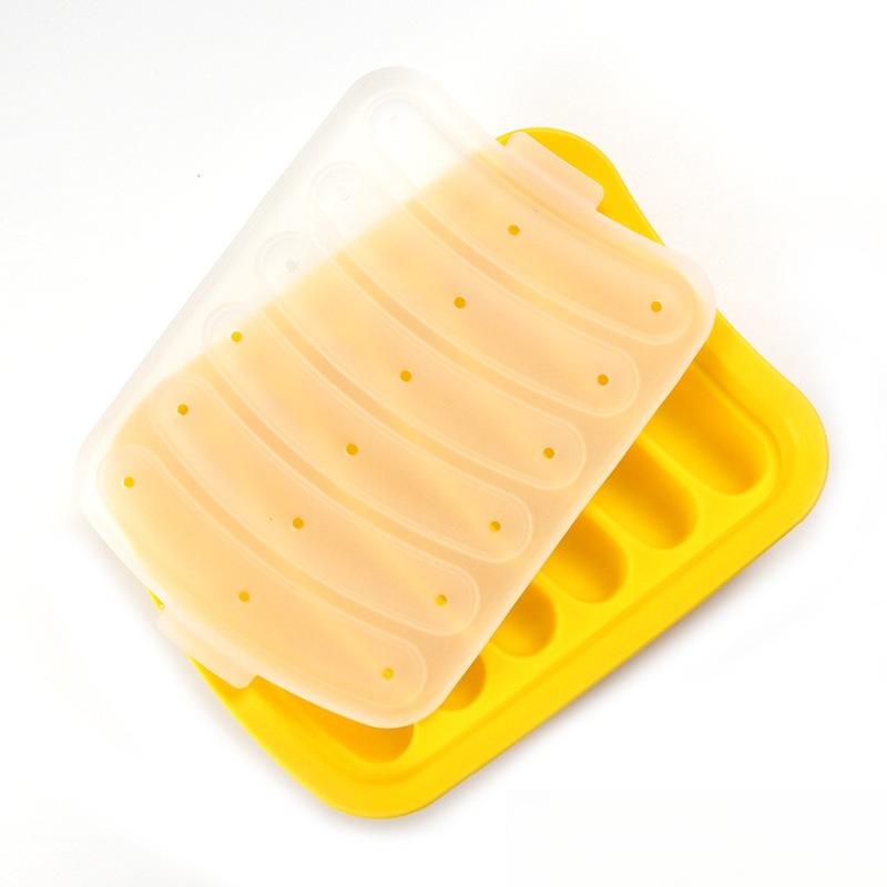 

Форма для колбасы 6 сеток силиконовые формы для самостоятельного изготовления ветчины хот-дога с крышкой кухонные бытовые сосиски инструменты для выпечки тортов формы жёлтый