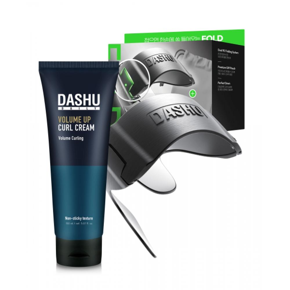 Dashu Daily Perfect Downtech Fold + Daily Volume Up Curl Cream 150ml FREE