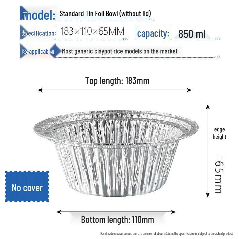 

COFLYEE Disposable Round Aluminum Foil Bowls
