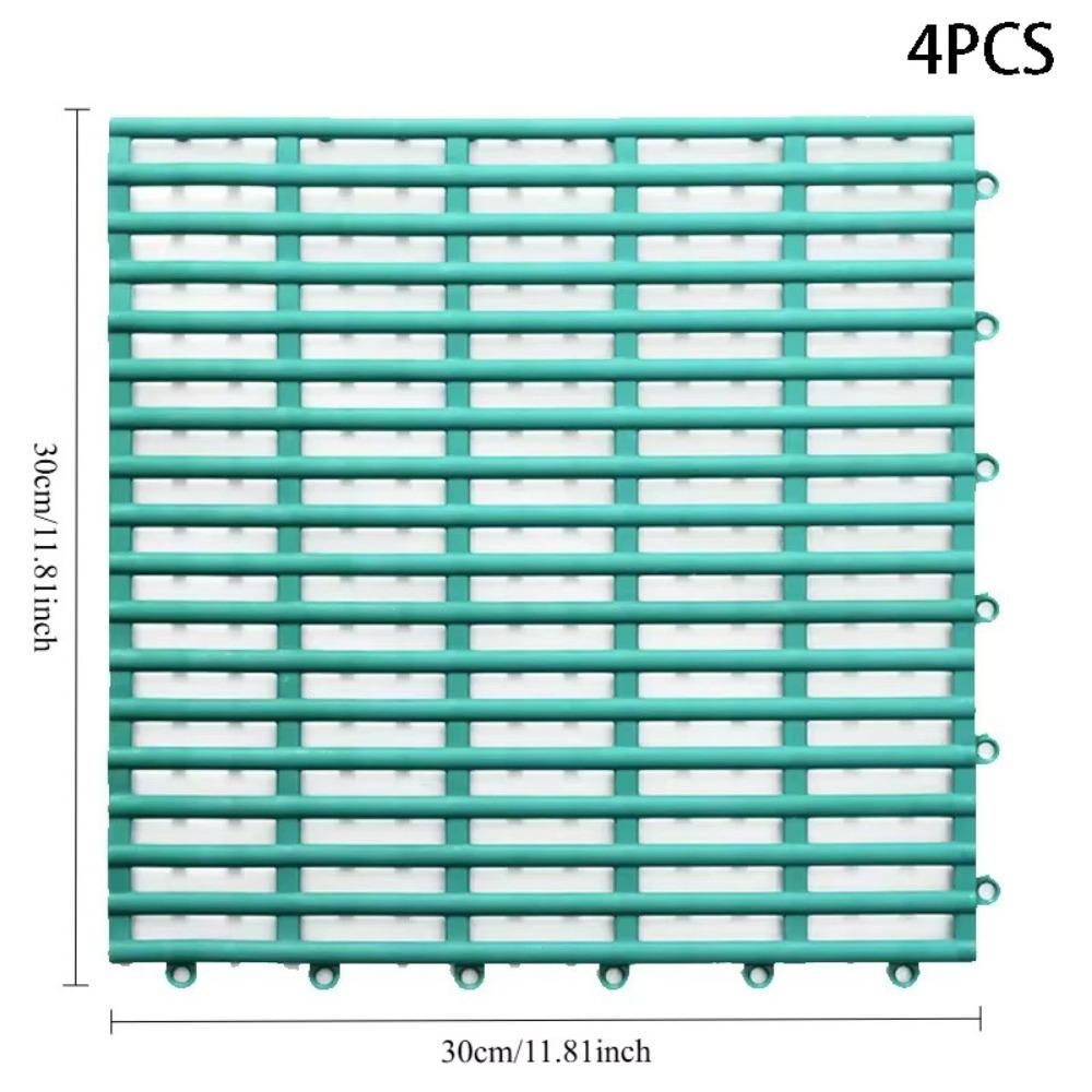 Drainage Non-Slip Mat Interlocking Floor Mat Water Insulation Shower Mat Bathroom Floor