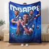 Star Player Kylian Mbappé Blanket Comfortable Great for Chair Bedding Couch for All Seasons Modern Perfect Gift for Relatives and Friends