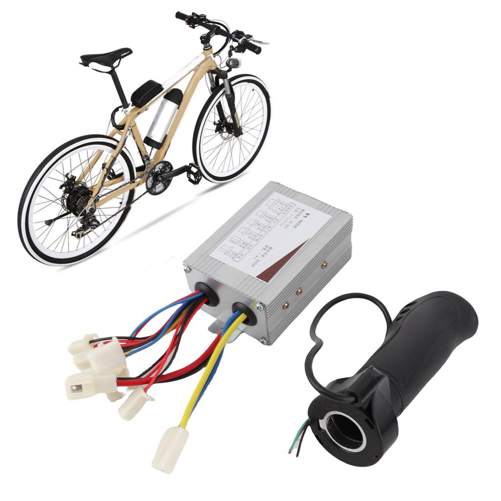 Electric Bicycle Electric Scooter 36V 800W Brush Controller Short Cable Throttle Grip Kit