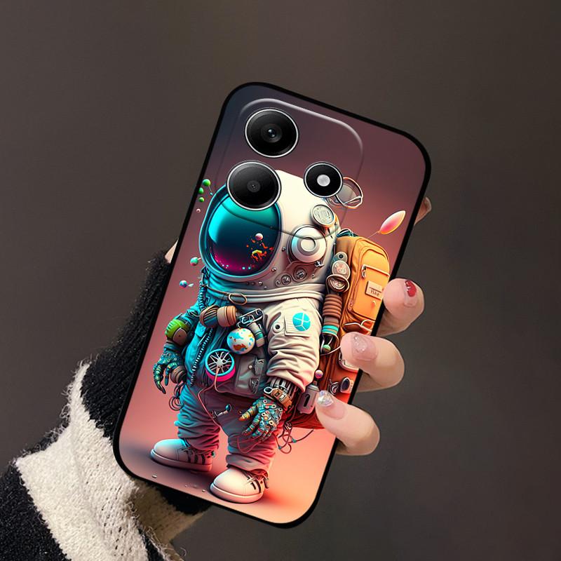 For Redmi Note 14 5G Case Cute Painted Silicone Soft TPU Phone Coque Capa For Redmi Note 14 4G Shockproof Fundas Bumper Cover