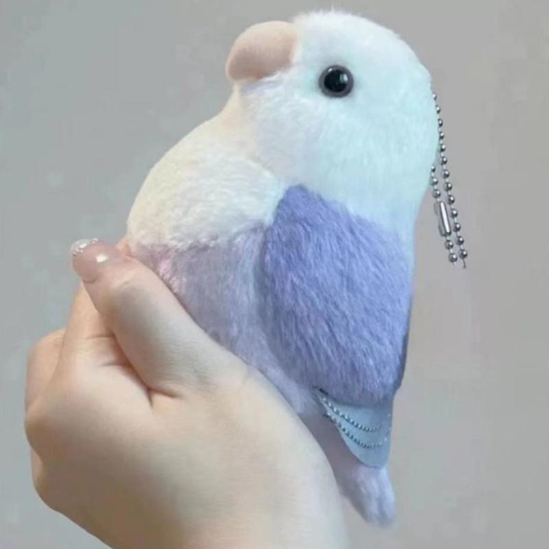 Lovebird Parrot High Fidelity Peony Parrot Plushie Budgie Pendant Plush Toys Lifelike Animals Simulation Stuffed Doll Toy