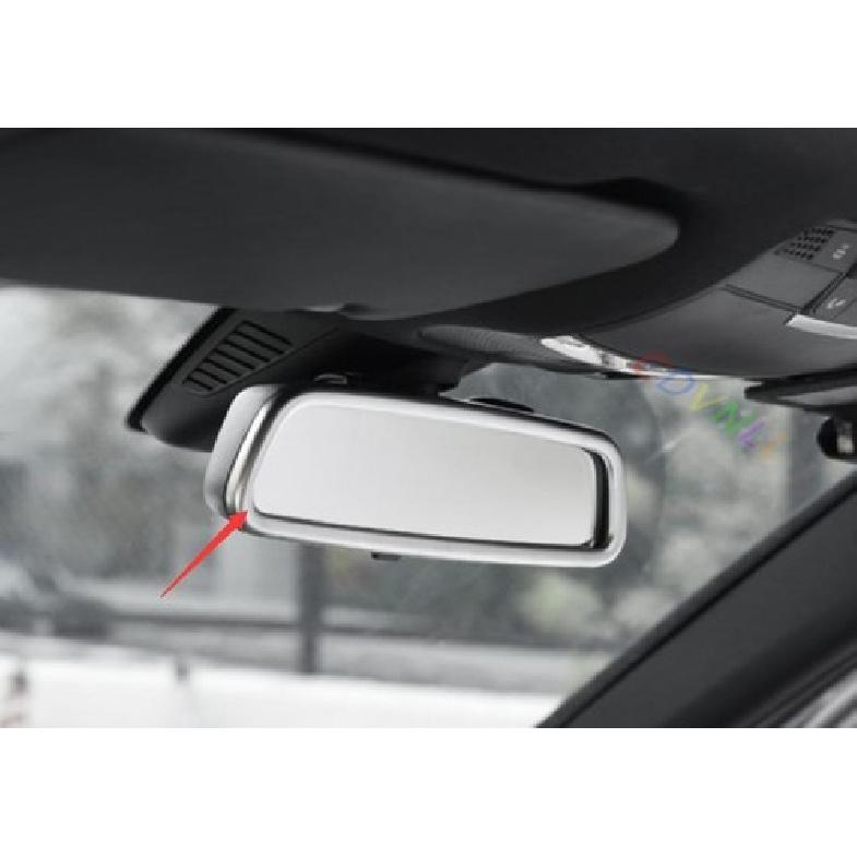 For Mercedes-Benz GLC 2016-2021 Matte Silver Interior Rearview Mirror Decor Trim