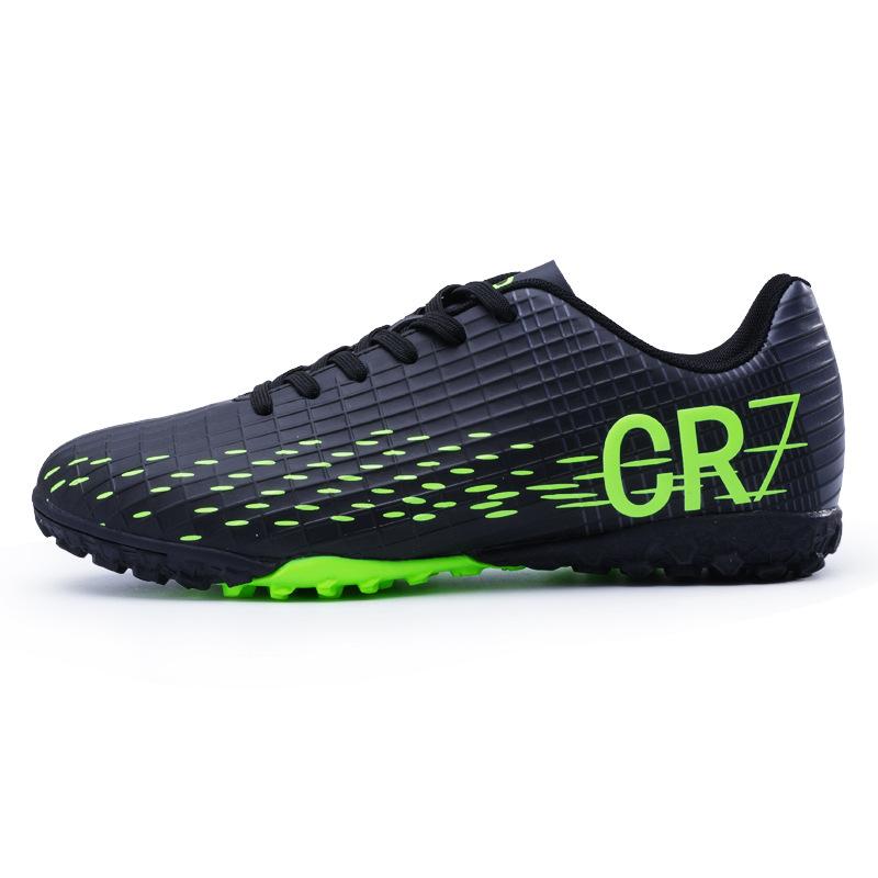 Cr7 Low-Top Fußballschuhe Tf Gebrochene Nägel Kunstrasen Ag Nägel Leder Füße Jungen und Mädchen Schüler Trainingsschuhe