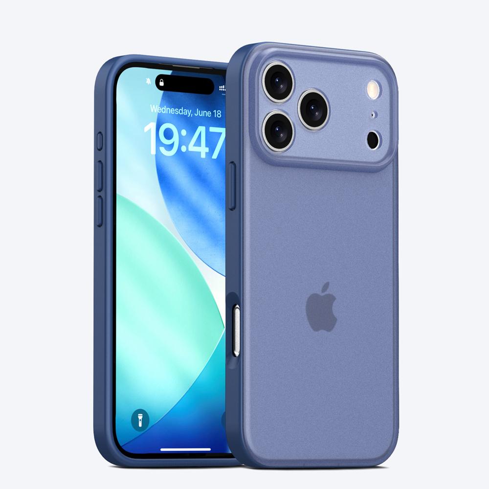 KEYSION Candy Color Matte Transparent Phone Case for iPhone 17 Pro Max Silicone+PC Shockproof Back Cover for iPhone 17 Pro 2025