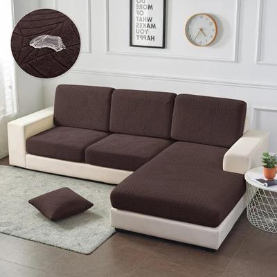 Waterproof Sofa Seat Cushion Cover Elastic Jacquard Sofa Covers For Living Room Removable L Shape Armchair Sofa Seat Slipcover