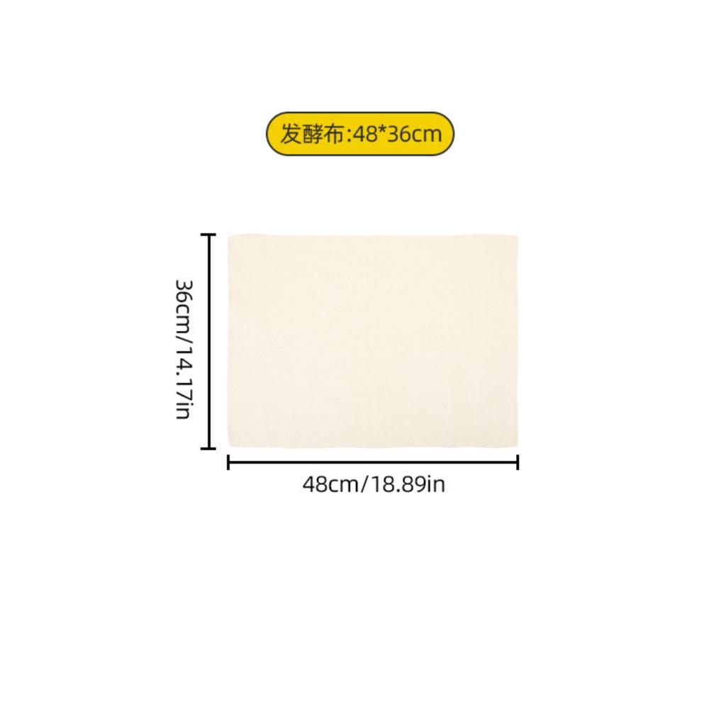 Thickened Dough Proofing Cloth Bread Fermentation Cover for Baguette and European Bread Dough Moisture Retention Mat 48x36cm