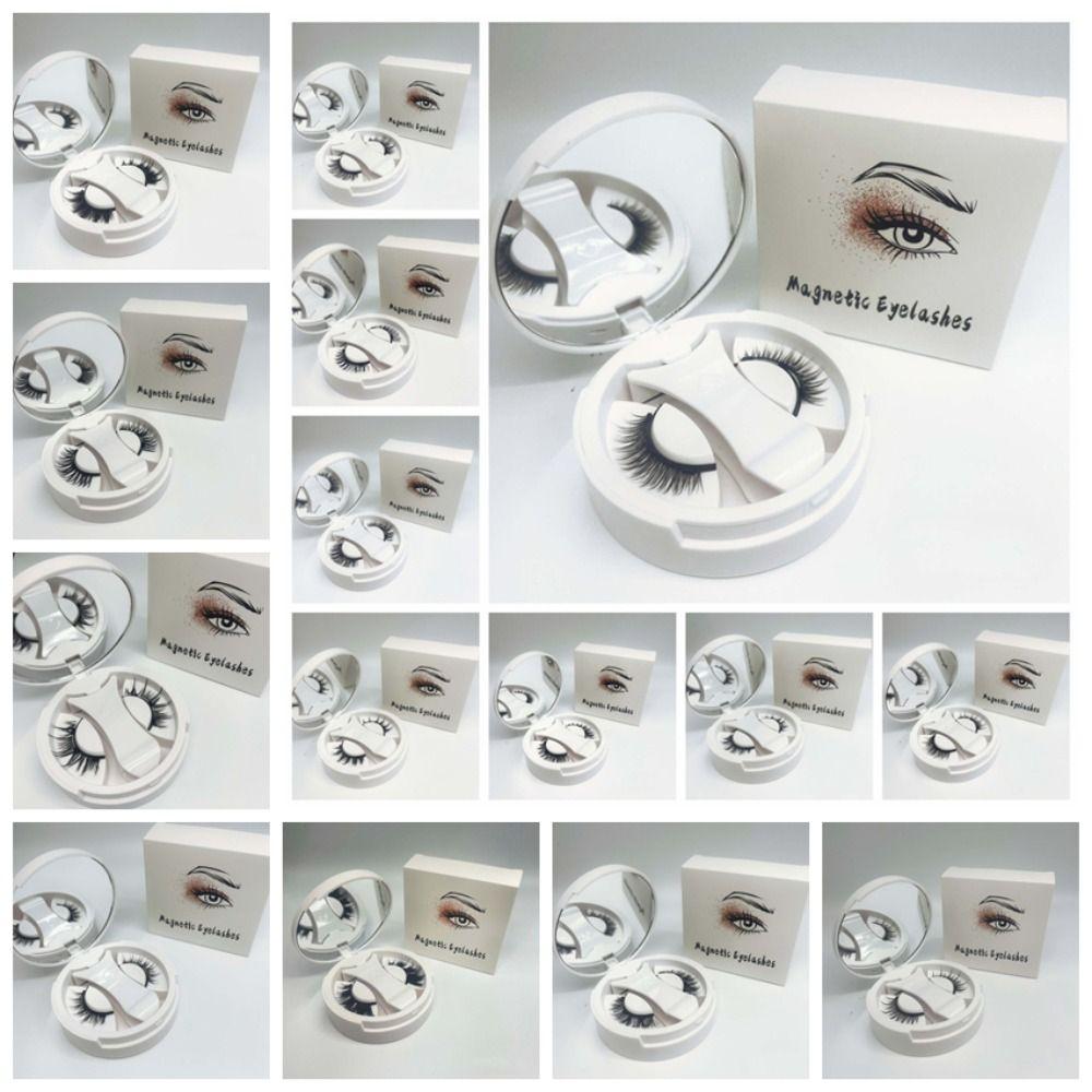 Cat Eye Glue Free False Eyelashes Makeup Magnetic Eyelashes with Clip  Makeup Tools
