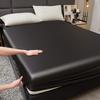 Waterproof Smooth Satin Fitted Sheet For Single Double Queen King Bed Silky Mattress Protector For Women Kids Family with Pet