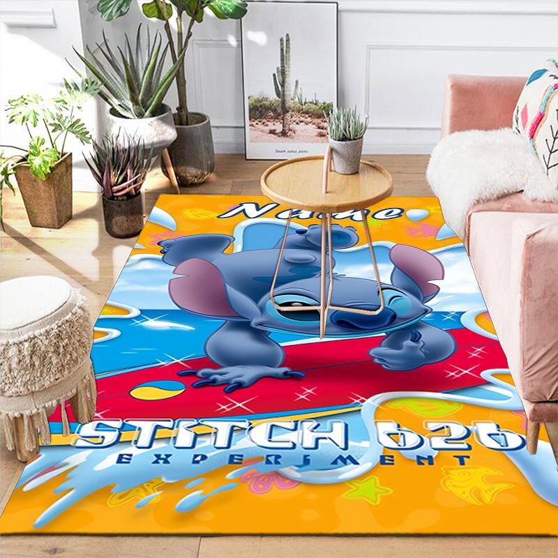 Custom 1Pc Stitch'S Cosmic Adventure Rug Office Carpet Indoor Outdoor Entrance Doormat Nonslip Soft And Comfortable Living Room D916302