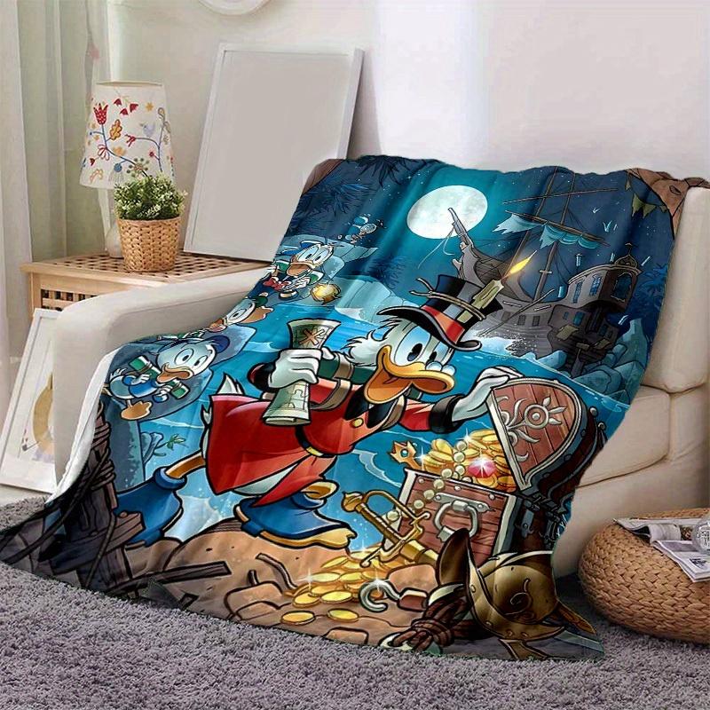 

1pc. Cartoon Duck Treasure Map Blanket, Seasonal Universal Home Decorative Throw Blanket for Room, Gift Idea for Friends and Family, Soft Be 100x150cm
