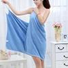 Household Bathroom Bath Towels Wearable Towel Dress Beach Adults Bath Gown Sling Robes Home Nightwear Microfiber Women Bathrobe