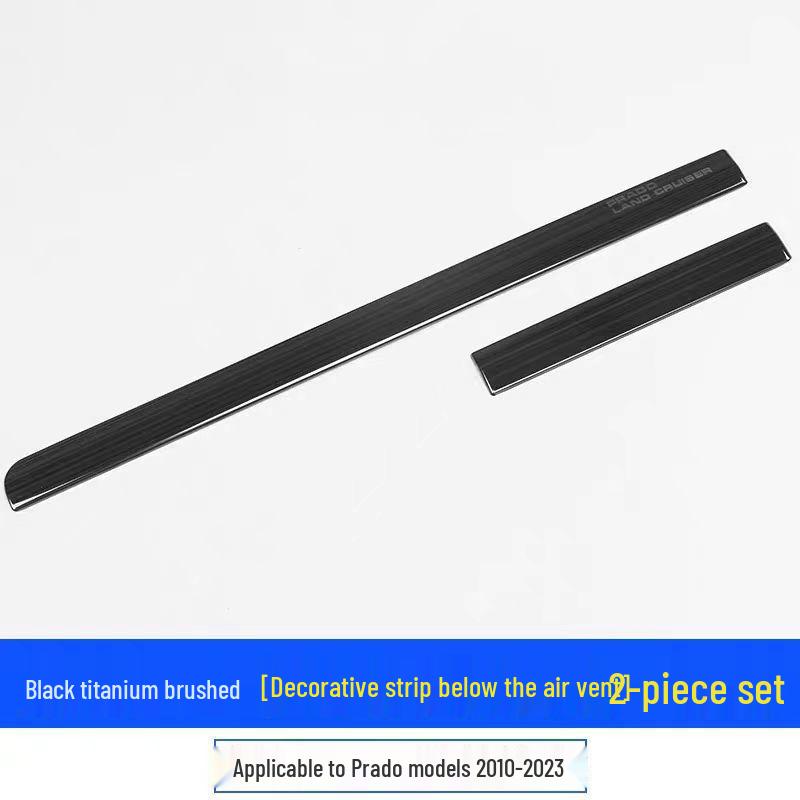 Front Air Vent Trim for Toyota Prado 10-23: Domineering Center Console Decor