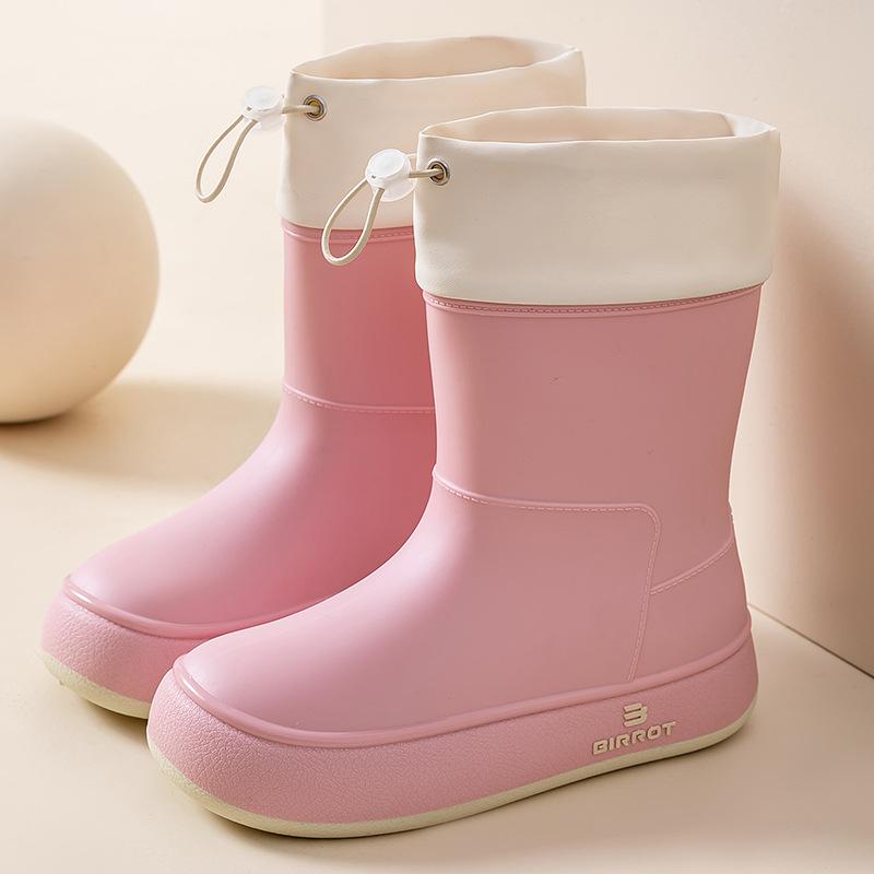 Water Shoes Japanese Rain Shoes Girls Fashion Wear Women's Foreign Style Rain Boots Adult Medium Tube Waterproof Boots