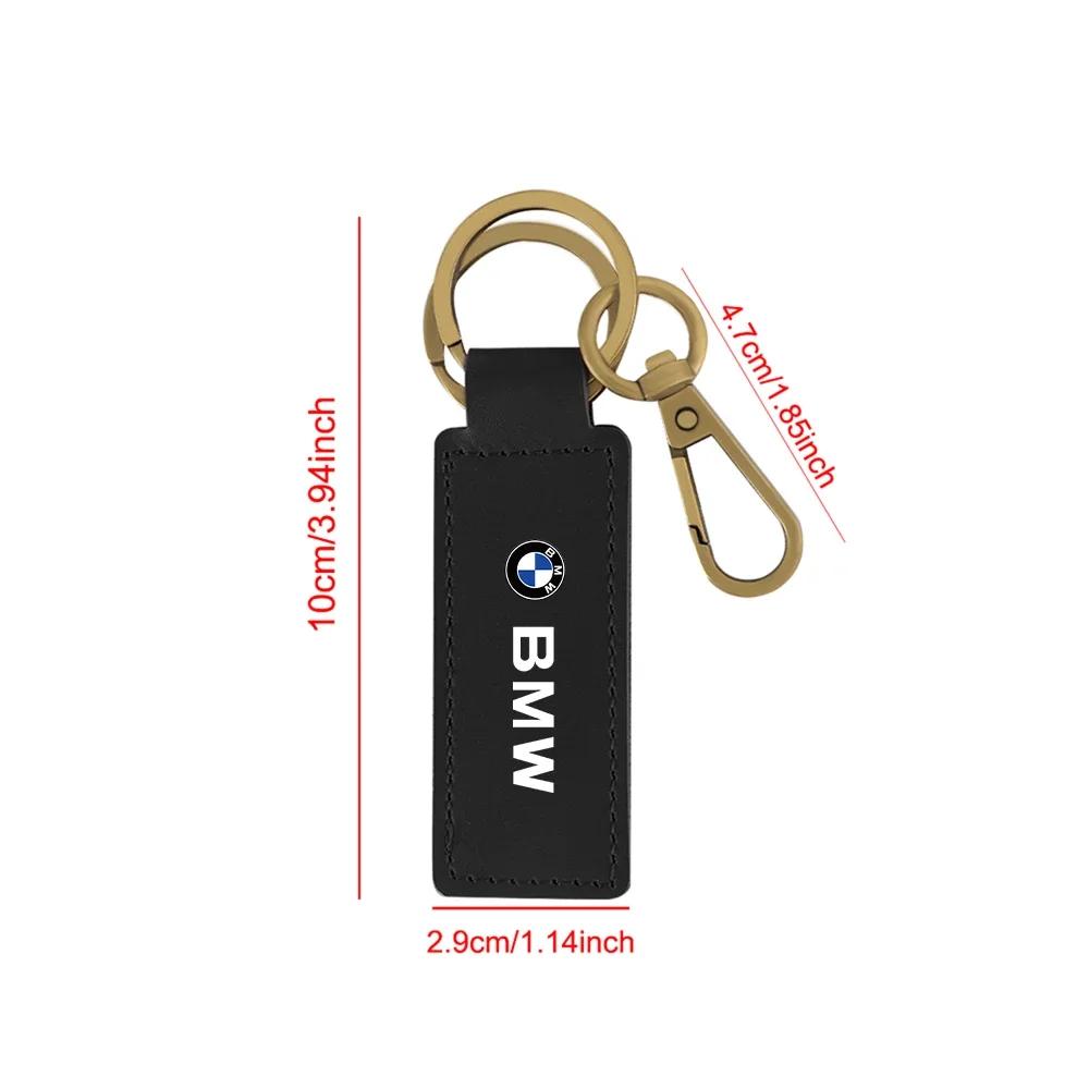 BAGE7 Car Sticker Hot 2026 For BMW 1pc For BMW M E46 E90 F30 E39 F10 E87 E36 F20 E92 Auto Accessories Fashion Car Cowhide Keychain Key