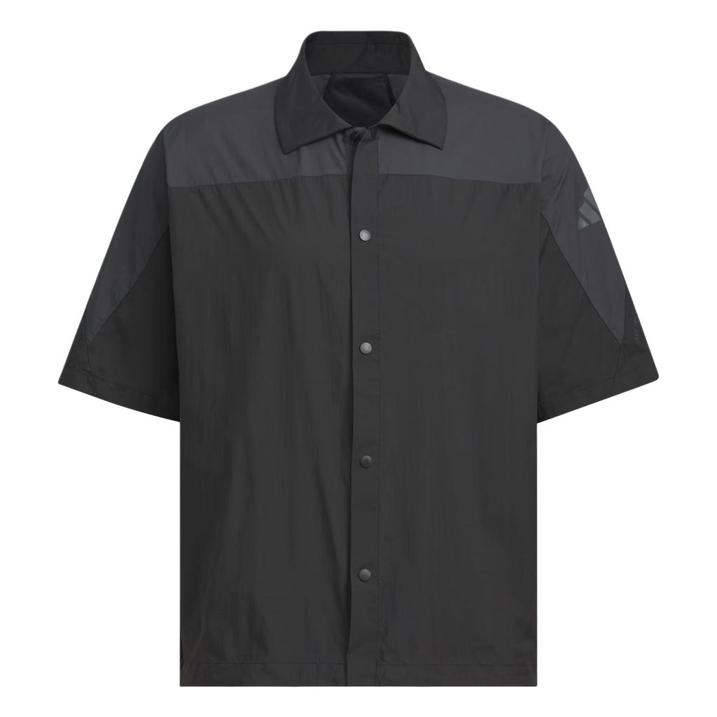 Adidas City Escape Lightweight Comfortable Loose Fit Polo Shirt Men Shirts Black JZ8404