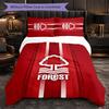 Biancheria da Letto a Tema Nottingham Forest Set 3 Pezzi Copripiumino Biancheria da Letto Decorativa per Stanza Adolescenti Decorazione Casa