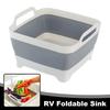 Multifunctional Foldable Sink Collapsible Dish Basin Dishpan Sink Tub Kitchen RV Storage Tray With Drain Plug Side Handle