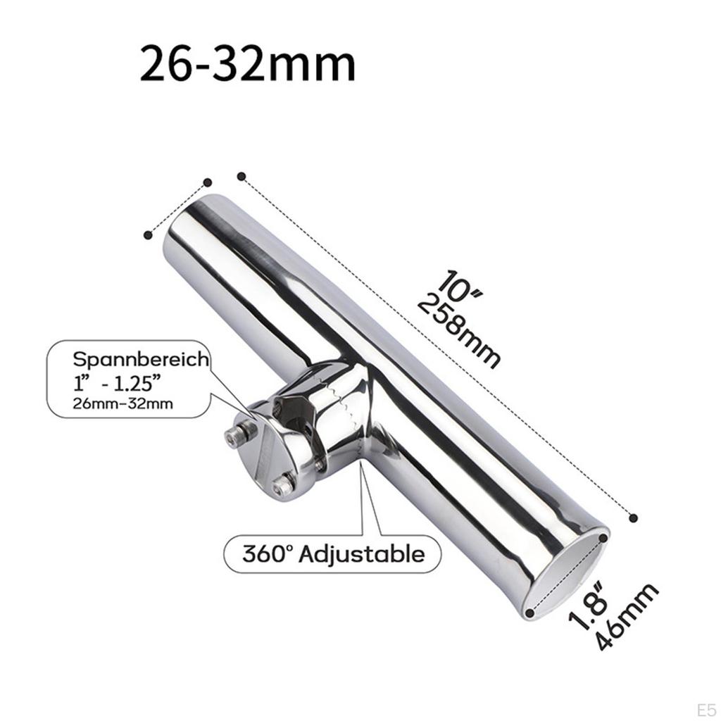Regulowany uchwyt na wędkę do łodzi z bezpiecznym mocowaniem zaciskowym
