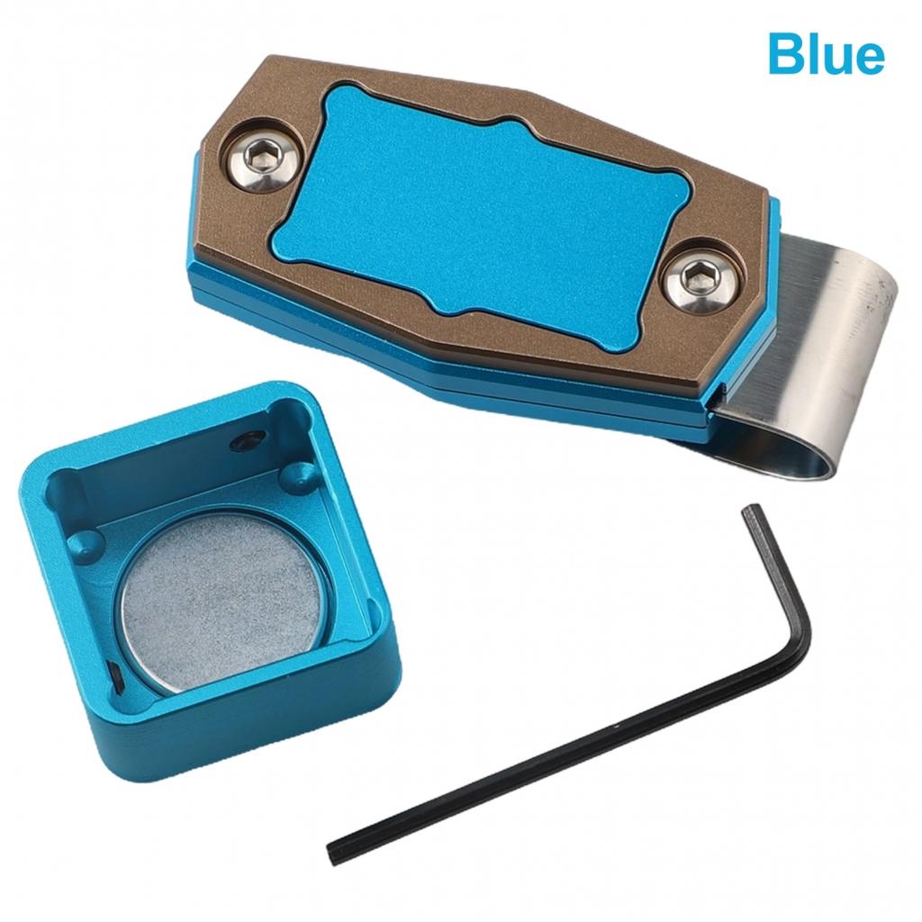 Lightweight Magnetic Billiard Chalk Holder with Belt Clip for Snooker Players