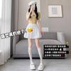 White Puffy Bud Shorts Women's Summer New High-waisted and Thin Design Ballet Skirt Pants