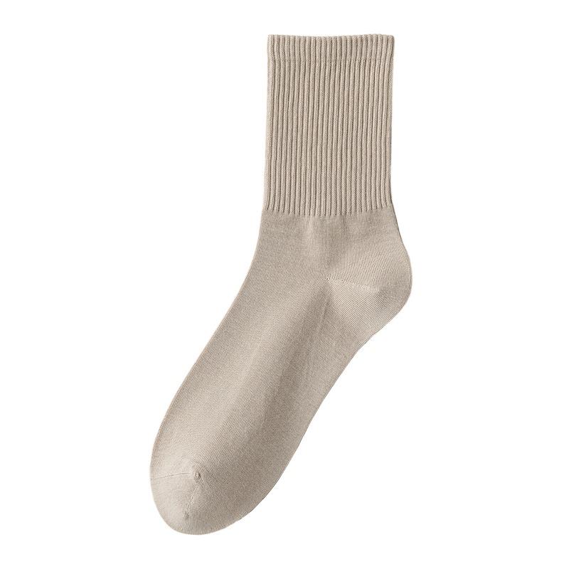 

Long Stockings Men s Pure Cotton Anti-odor Spring-autumn Business Formal Tall Socks Without Bones, Anti-bacterial and Anti-odor. 1 pair хаки