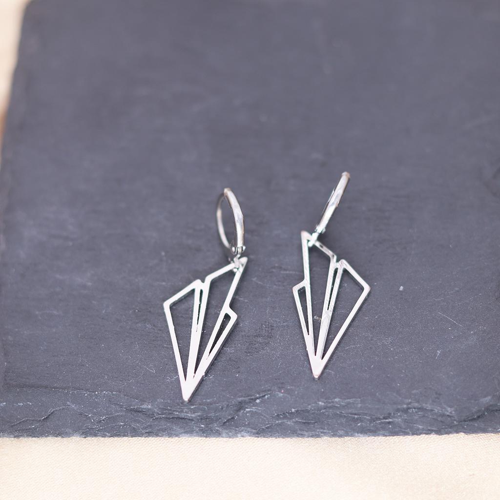 Kinitial Stainless Steel Unicorn Ankh Triangle Cross Snowflake Dandelion Mermaid Earrings For Women Trendy Piercing Jewelry