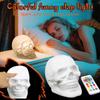 Soft Skulls Night Light, 9 Color Breathing Mode Gothic Light, Suitable For Game Room, Party Horror Decoration, Unique Skulls Gift