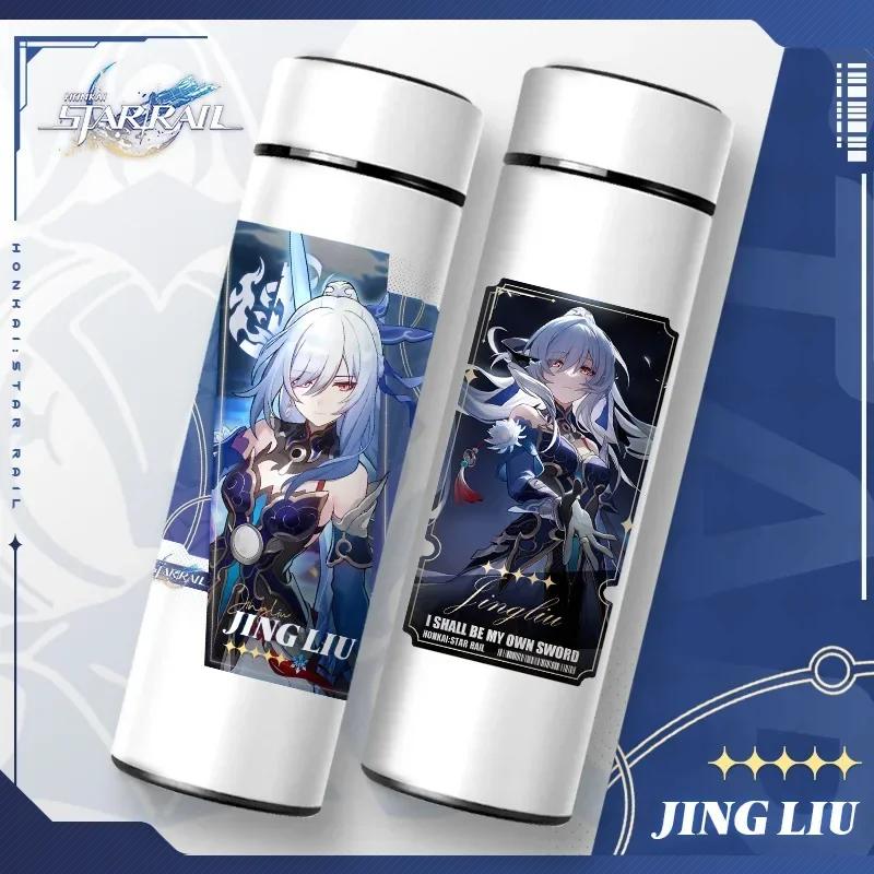 Bottiglie Termiche Honkai Star Rail con Display della Temperatura Tazza Sottovuoto Honkai Impact 3 Acciaio Inossidabile Borraccia Tazza da Caffè Regali Anime