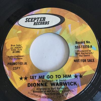 7inch Record DIONNE WARWICK - Let Me Go To Him  SDJ12276PROMO Scepter Records 1970 US Soul/Funk Used