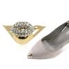 Women's Pointed Toe High Heel Protector - Leather Anti-Kick Decorative Cover with Metal Cap for Shoe Protection.