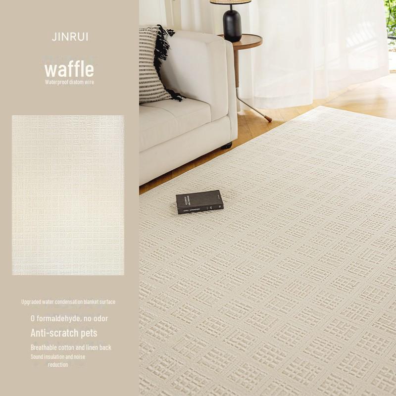 2024 Waterproof Anti-Fouling Washable Diatom Silk Sofa Carpet for Living Room - Light Luxury Autumn/Winter Edition