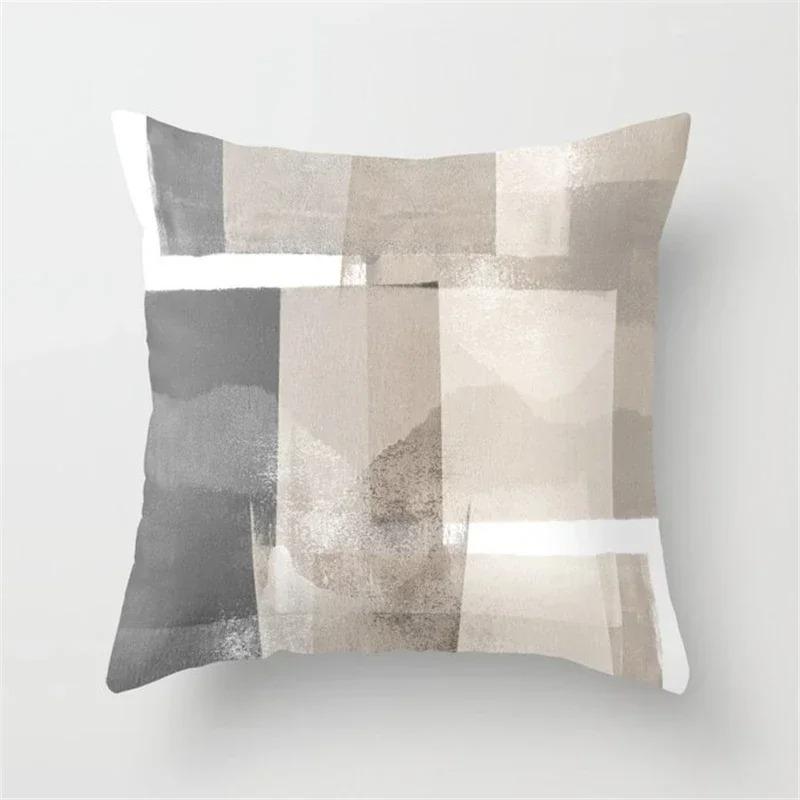 Nordische graue geometrische Kissenhülle moderne Mode Wohnzimmer Sofa Schlafzimmer Kissenbezug