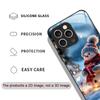 Winter Christmas Snowman Pattern Tempered Glass Phone Case for IPhone 16 Pro Max 16e 15 14 13 12 Mini 11 X XS 7 8 14 Plus Cover