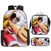 ONE PIECE Student School Bag Luffy Cartoon School Bag Boys Pencil Bag Voyage King Explosion
