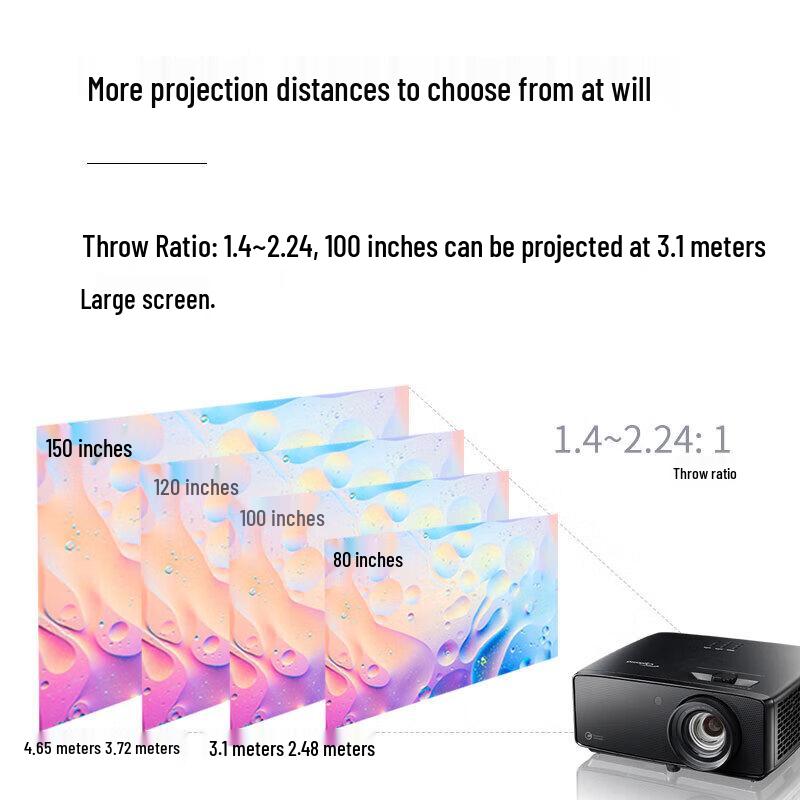 Optoma UHZ768 4K UHD Dual Laser Home Cinema Projector (CN Version)