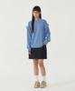COVERNAT WOMAN Shirred Sweatshirt Dusty Blue
