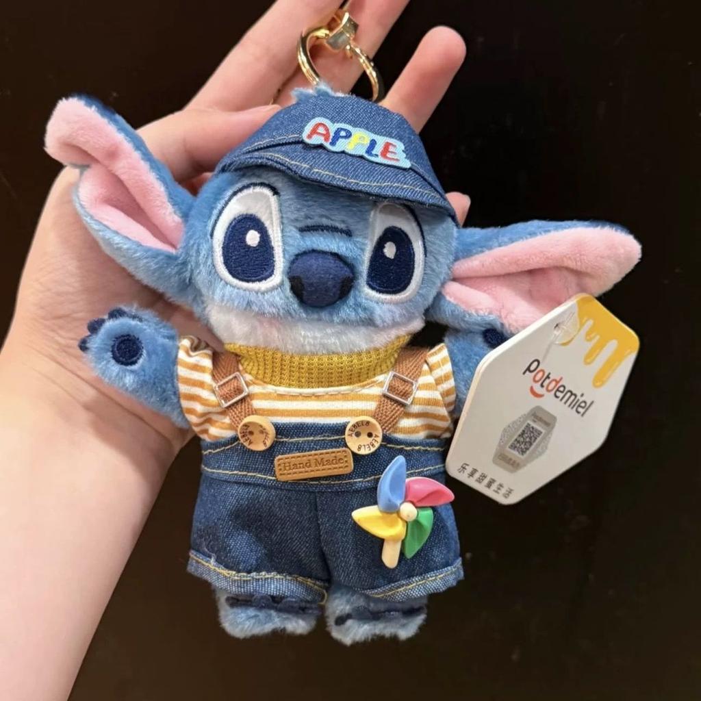 Disneys Stitch Cute Plush KeychainA Stitch Plush Bag Charm Accessory and Car Key Chain Perfect As A Holiday Gift or Toy