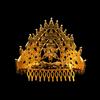 Accessori Pettine per Capelli Stile Etnico con Corona di Pietre Preziose Colorate Gioielli Thailandesi