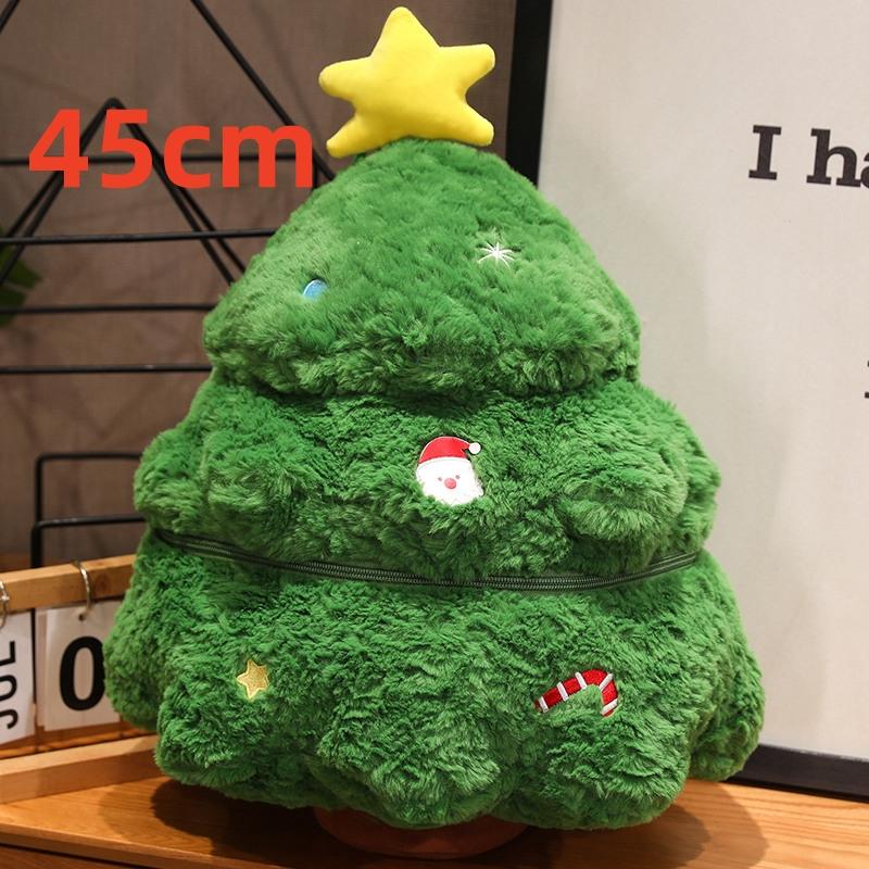 Cartoon Christmas Series Plush Doll Pillow Christmas Tree Elk Deer Santa Claus Plush Toy Home Holiday Decoration