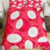 Red Pitaya Bettbezug King Queen Drachenfrucht Malerei Bettwäsche Set Tropische Früchte Bettbezug Moderne Kunst Weicher Bettbezug