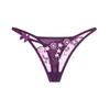 1/7color Gift Women Sexy Lace Thongs G-string Underwear Panties Briefs Ladies T-back 1pcs LE2208